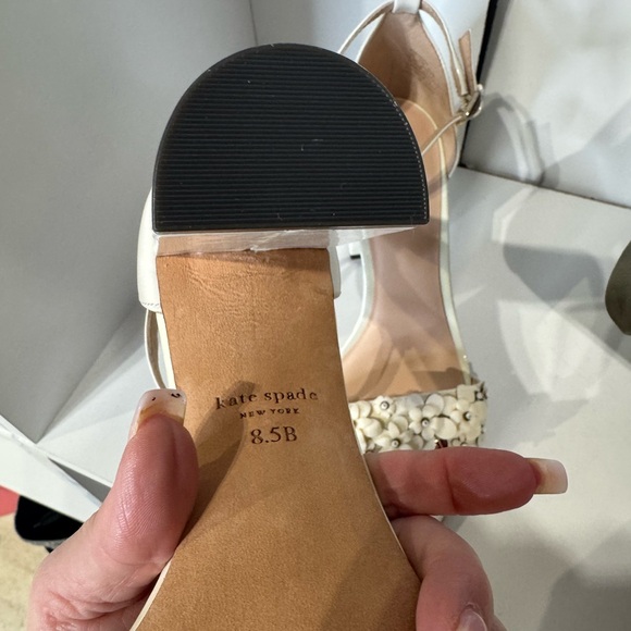 Kate Spade White paradisi Floral Heels - Picture 7 of 7